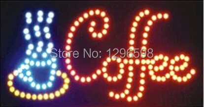 

CHENXI Coffee shop open neon signs direct selling customed 10x19 inch indoor coffee store Ultra Bright flashing led sign