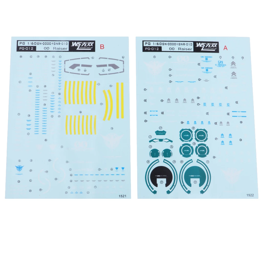 

Model Decal Water Slide Sticker Model Tools for PG 1:60 Tools Accessories