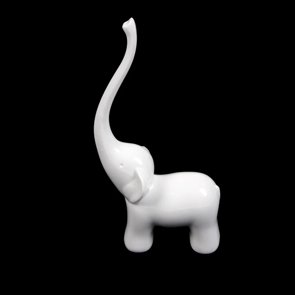 white elephant Модный домашний декор, Ювелирный стенд, лебедь, слон, форма, ювелирный стеллаж, меламиновая рамка, мультфильм, животное, моделирование, кольца, держатель - Цвет: white elephant