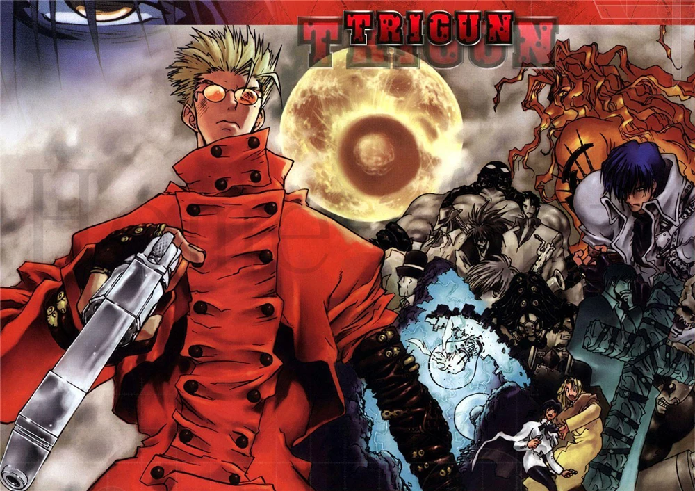 Плакат Trigun прозрачная картина настенные наклейки украшение для дома