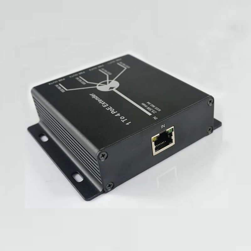 10/100M mini 4 Ports POE Extender 25.5W Extend 120 Meters IEEE802.3af Network Devices Plug-and-Play cctv ccessories | Безопасность и