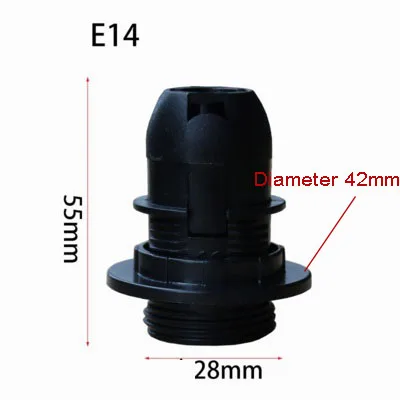 E14 LED пластиковый держатель лампы E27 Эдисон Винт лампа гнездо DIY Цоколь аксессуары