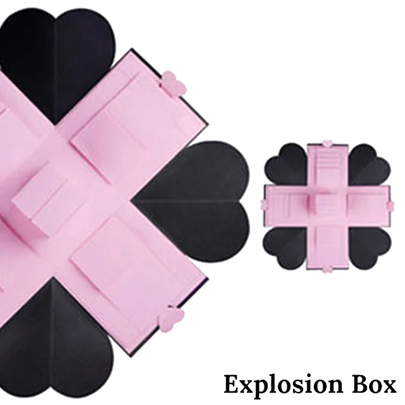 Explosion Box 3 Meidding DIY Подарочная коробка с сюрпризом на годовщина влюблённых скрапбук DIY Фотоальбом День рождения Любовь взрыв коробка подарочная поставка - Цвет: Explosion Box 3