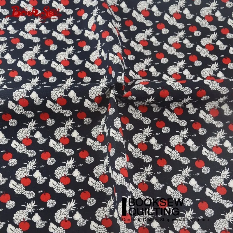 Хлопчатобумажная ткань для переплетения книг поплин с изображением маленьких