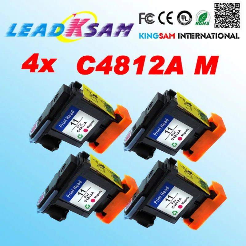 4PCS compatible for hp11 printhead magenta print head Designjet 70 90 100 110 500 500PS 800PS K850 K850DN Printhead11 C4812A | Компьютеры
