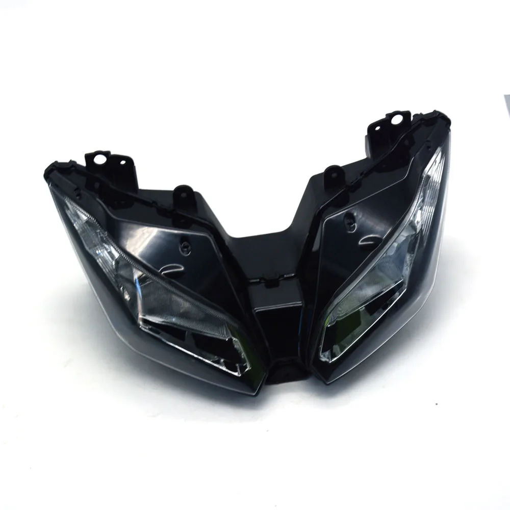 Мотоциклетные черные передние фары головные фонари лампы в сборе для KAWASAKI NINJA300