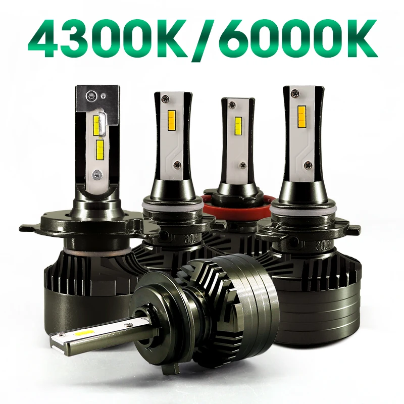 H4 H7 H11 9005 9006 H9 H8 CSP 70 Вт 10000LM светодиодный автомобильный фонарь 6000 К 4300 налобный