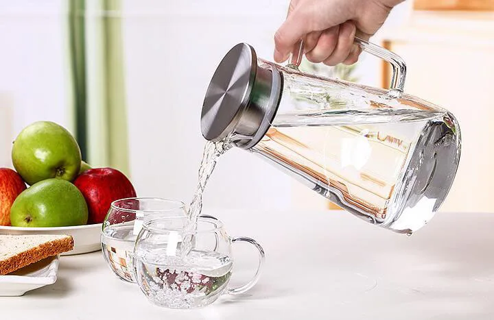Чайники для воды, стеклянный кувшин для воды, безопасная кухонная утварь, инструменты для приготовления пищи большой емкости