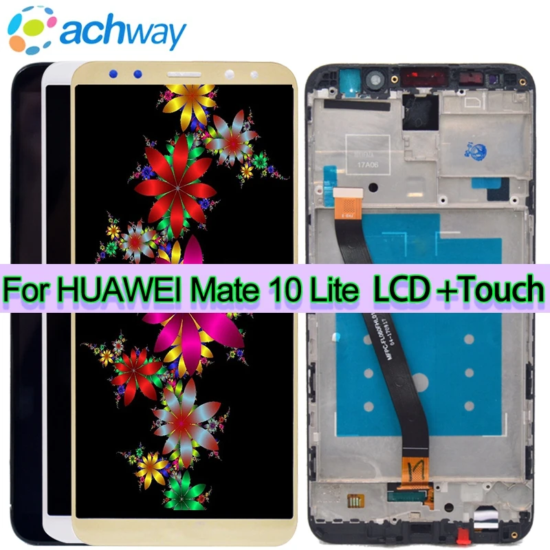 

ЖК-дисплей для Huawei Mate 10 Lite с сенсорным экраном и дигитайзером, стекло в сборе для замены 5,9 дюйма для Huawei Mate 10 Lite, дисплей
