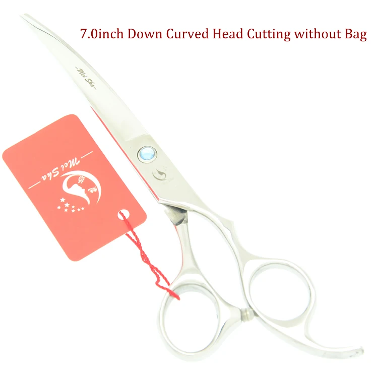 HB0089 no Bag Meisha 7 дюймов набор ножниц для стрижки домашних животных для ухода за собакой инструменты для стрижки волос Набор Прямые изогнутые филировочные ножницы машинки для стрижки собак HB0214 - Цвет: HB0089 no Bag