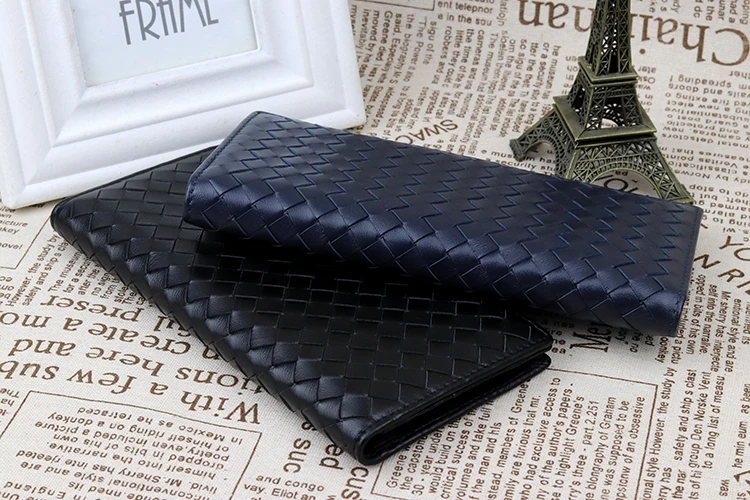 COMFORSKIN, роскошный бренд, мужской волнистый вязаный кошелек из овчины, мужской кошелек, высокое качество, кошельки для карт, для мужчин, длинный мужской клатч, кошелек
