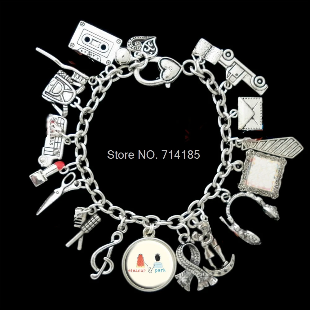 12 шт eleanor & park Вдохновленный Браслет Серебряный тон|bracelet silver|charm bracelet silvercharm |