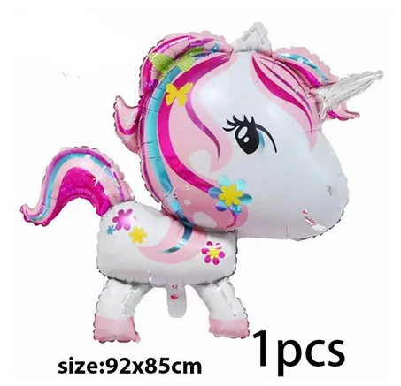 unicorn Маленькие пони, фольгированные шары, 3d, сделай сам, единорог, шары, милая Радуга, единорог, стоячий шар, дети, день рождения, единорог, вечерние, Декор - Цвет: unicorn
