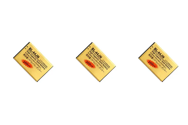 3 шт./лот 2450 мА/ч BL 44JN золото запасная батарея для LG Optimus Черный P970 MS840 L5 P690 P693 P698 E510