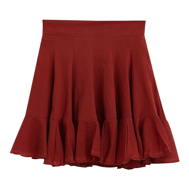 3 цвета лето 2019 элегантный дизайн милые однотонные юбки с высокой талией