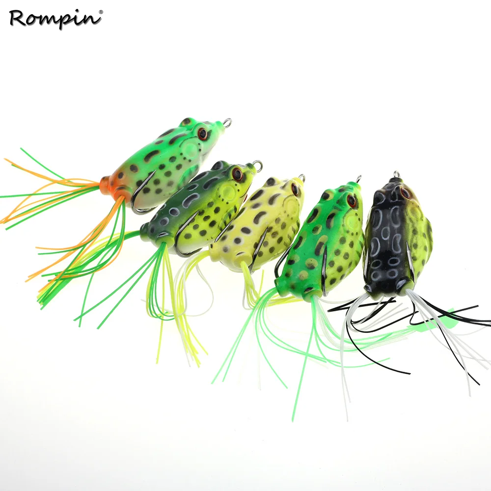 Rompin 1 шт. 5 см/12 г приманка лягушка приманки для рыбной ловли тройные крючки