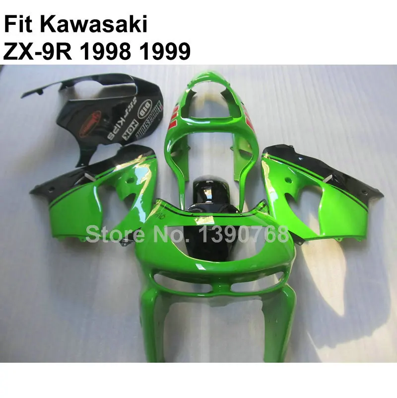 

Детали для мотоцикла Kawasaki zx9r, Обтекатели зеленого цвета Лайма 98 99, Обтекатели высокого качества 1998 1999 Ninja ZX-9R AO12