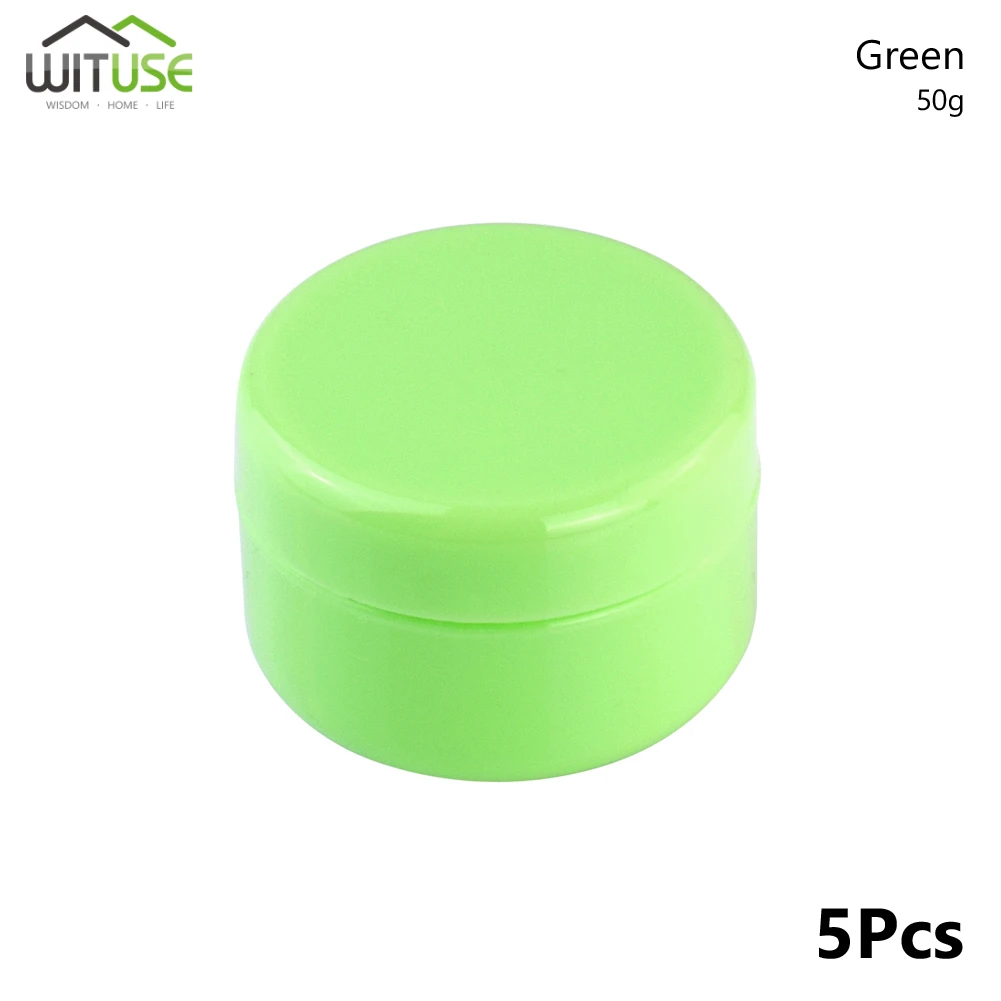 50g Green 5 шт./лот Лидер продаж баночка для крема, коробка для упаковки косметики пустая банка для пищевых продуктов тени для век макияж крем для лица Контейнер ящик для хранения 20 Вт, 30 Вт, 50 г - Цвет: 50g Green