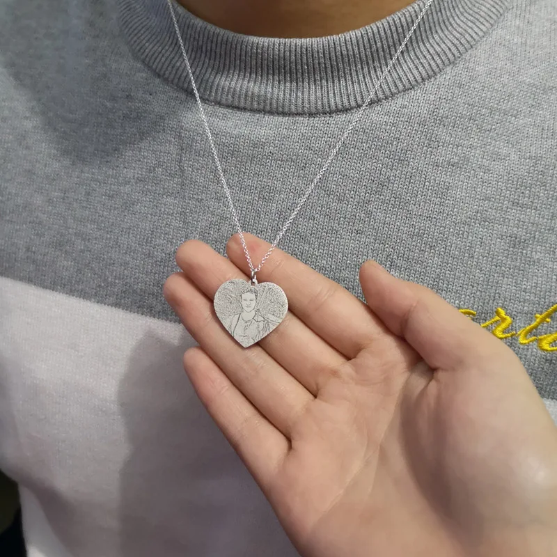 Ожерелье из серебра 925 пробы с кулоном в виде сердца от AliExpress WW
