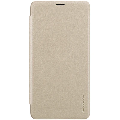 Чехол для Xiaomi Mi Max 3 Nillkin Sparkle pu кожаный чехол-книжка для Xiaomi Mi Max 3 с функцией сна+ розничная посылка - Цвет: Золотой