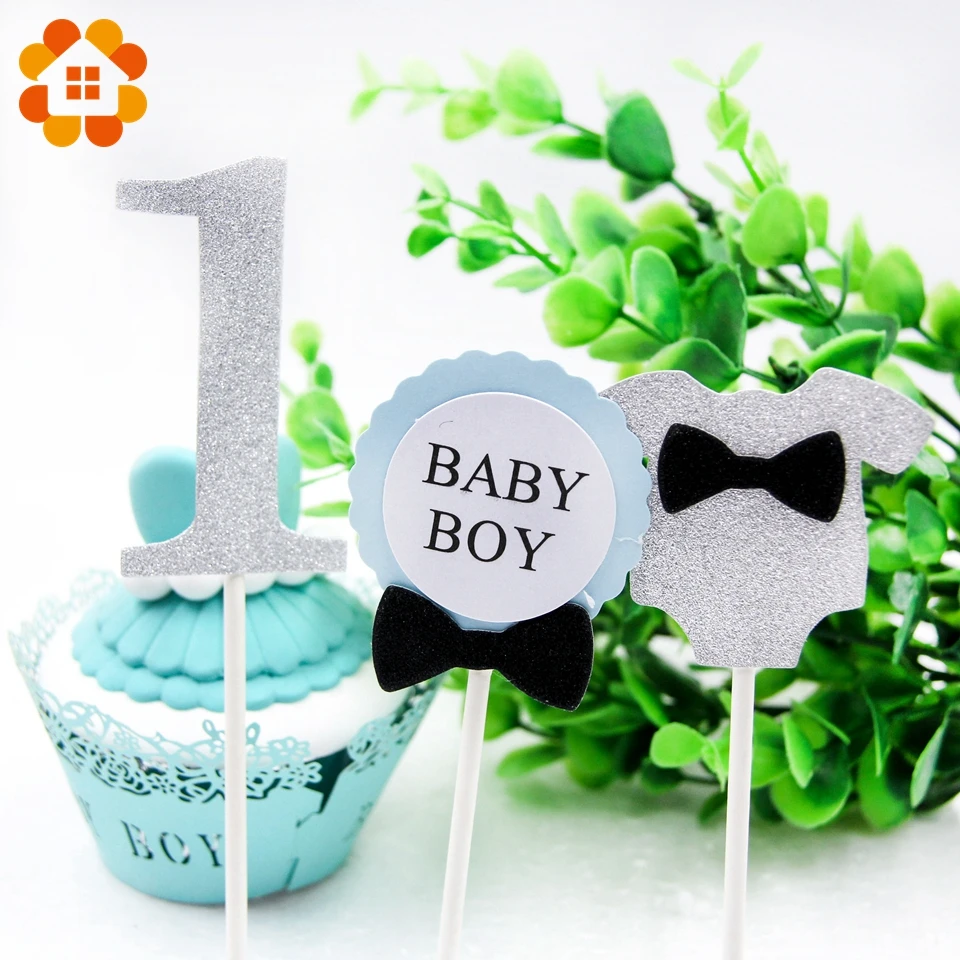 12 шт. фигурки для кексов маленьких мальчиков и девочек картон поделки украшения