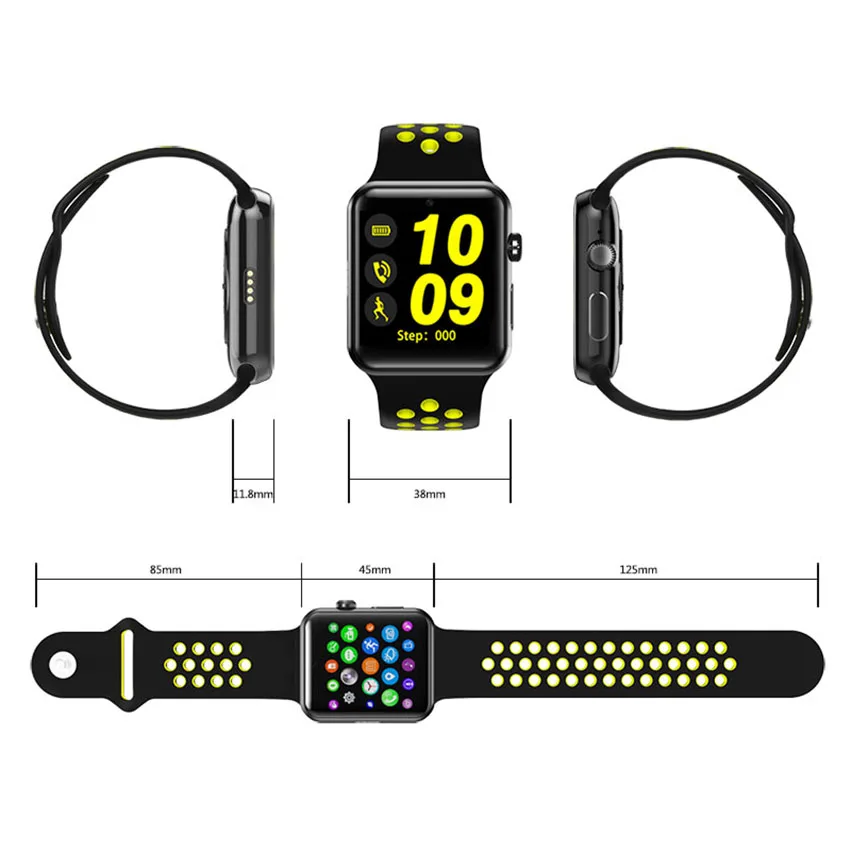 2018 DM09 Plus Bluetooth умные часы SIM карта телефон корона переключатель Поддержка Facebook