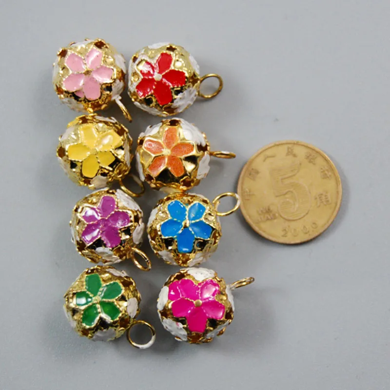 20 шт. цветные железные колокольчики для украшения новогодней елки DIY подвески в