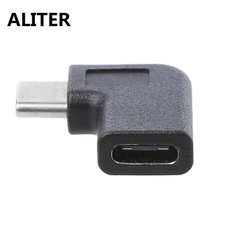 ALITER 90 градусов правый угол USB 3 1 Тип C папа к женскому адаптер конвертер|usb 3.1|usb typeusb