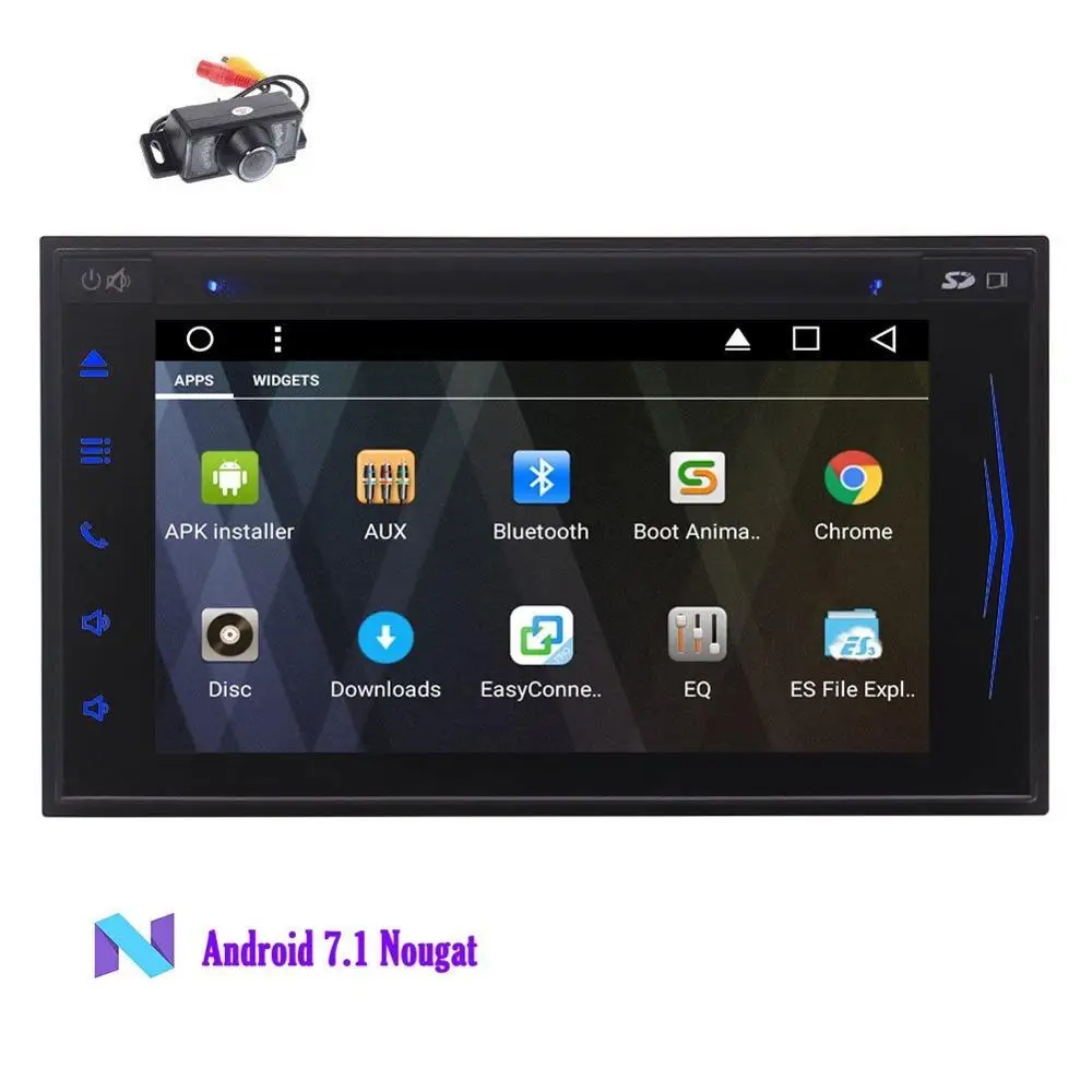 Android 7 1 в тире gps dvd плеер автомобильный стерео 2Din Восьмиядерный монитор для