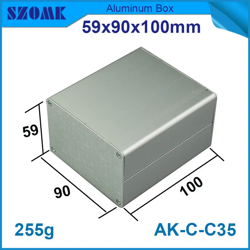 1 шт. серебристый алюминиевый корпус для самостоятельного изготовления