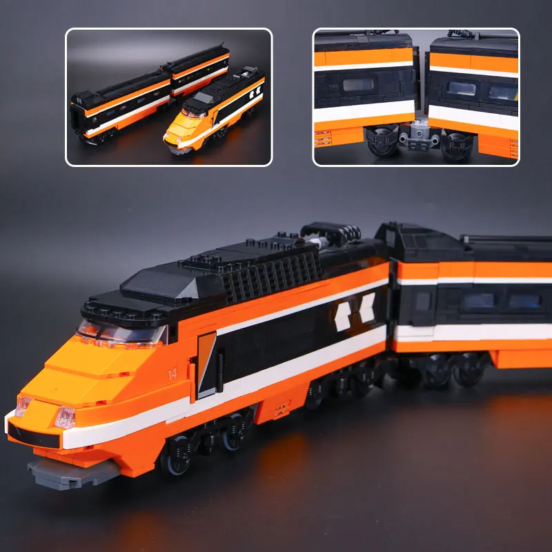 Бренд 21007 Technic серия Horizon express модель 10233 поезд Развивающие строительные блоки