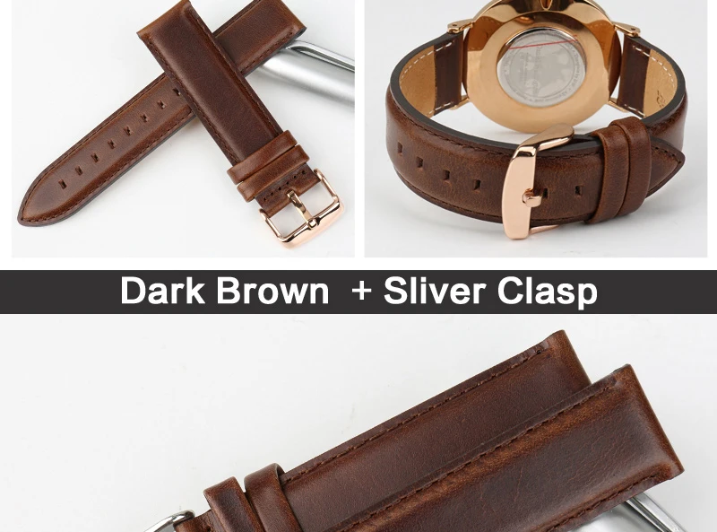 Аксессуары для часов MAIKES, ремешок для часов Daniel Wellington, для мужчин и женщин, классический черный ремешок для часов с застежкой из розового золота, браслет на запястье