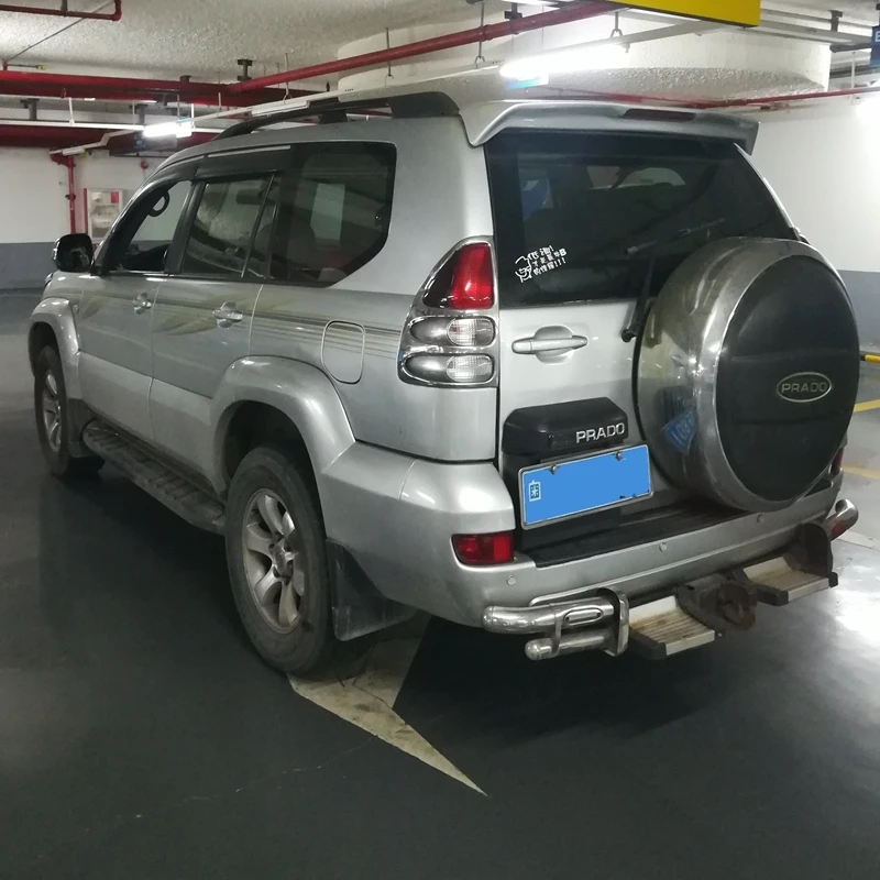 Для 2003 2004 2005 2006 2007 2008 2009 Toyota Land Cruiser Prado FJ120 4000 надрезаемая подкладка, abs Материал автомобиль спойлер заднего крыла