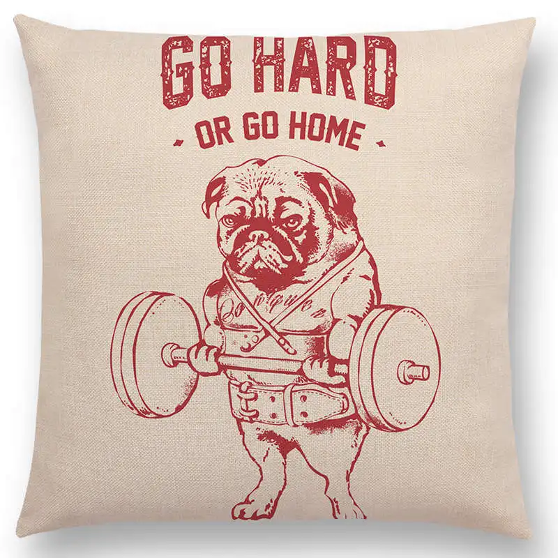 Веселый бульдог интересная мопса красочная веселая жизнь бодибилдинг милая