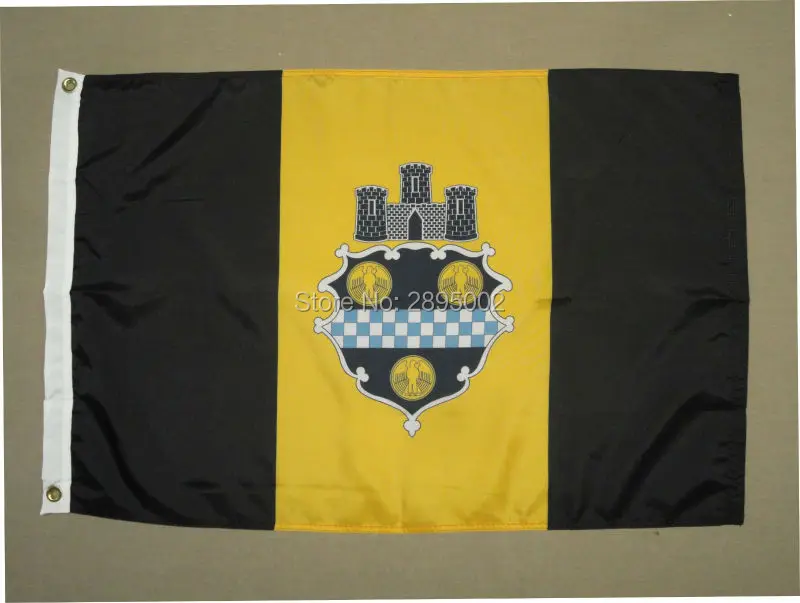 Питтсбург Пенсильвания PA City исторический нейлон крытый наружный флаг Custom Flag|custom