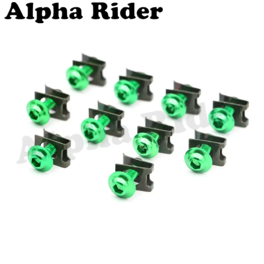 10 шт. Обтекатели для мотоциклетных скутеров болты гайки M6 6 мм скоростные