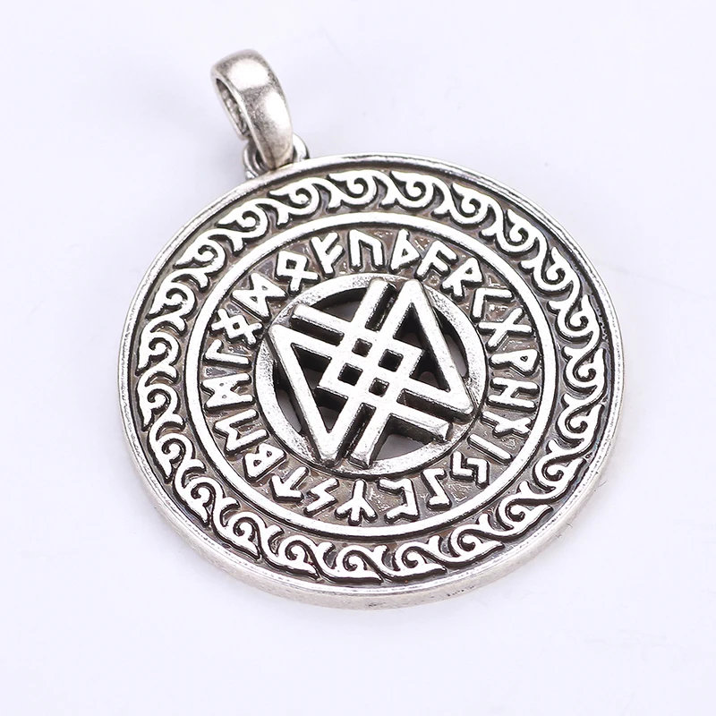 Viking Norse Runic Alphabet Occult Symbol Charm Horror Amulets and Talismans Dropshipping Pendants | Украшения и аксессуары