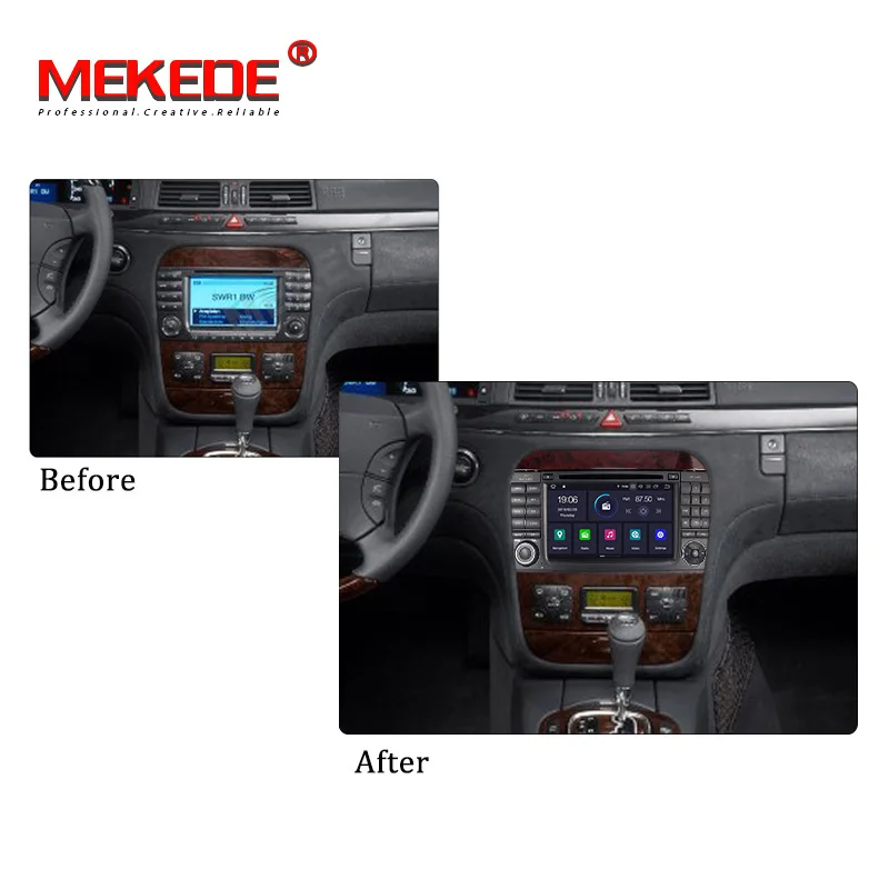 MEKEDE IPS DSP 2Din 7 'ɺndroid 9 0 автомобильный dvd-плеер для Mercedes Benz S-Class W220 W215 S280 S320 S350 S400
