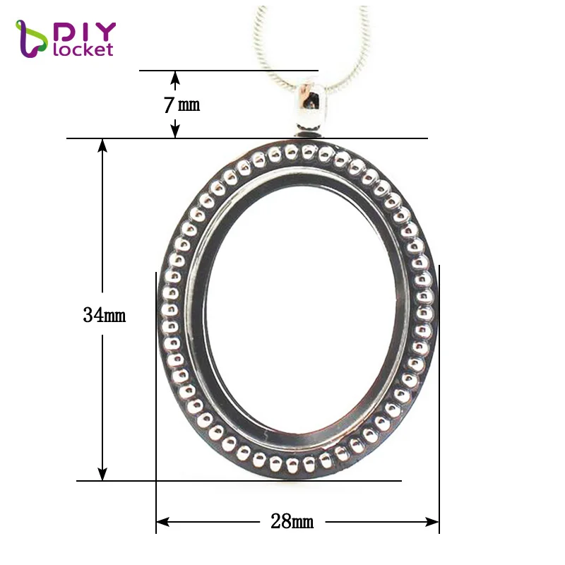Овальный Магнитный медальон diylocket с памятью 5 шт./лот оптовая продажа Женские