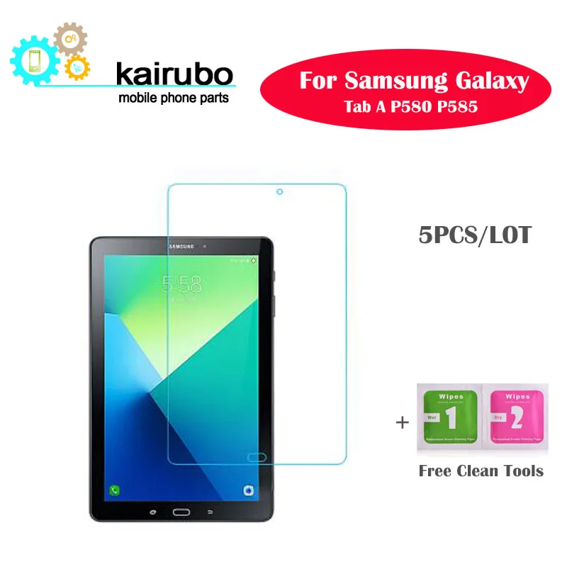 5 шт. для Samsung Galaxy Tab A P580 P585 планшет Закаленное стекло Защитная пленка ультратонкая