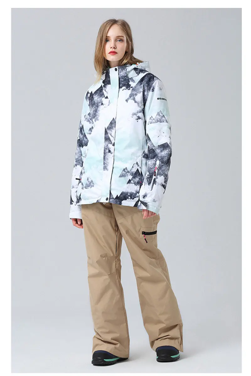 Upgrade Ski Jacket Women Windproof Waterproof Snowboard Coat Climbing Hiking Jacket Snow Skiing Equip Snowboarding Jackets