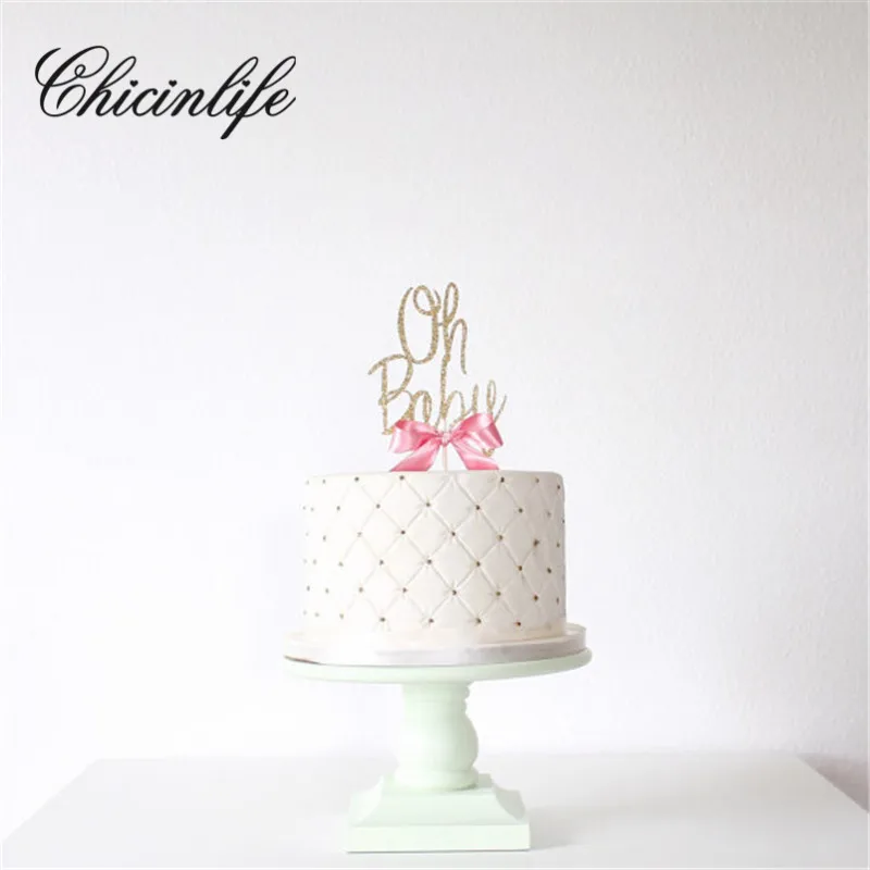 Chicinlife 1 шт. Золотой блестящий Топпер для детского торта первого дня рождения
