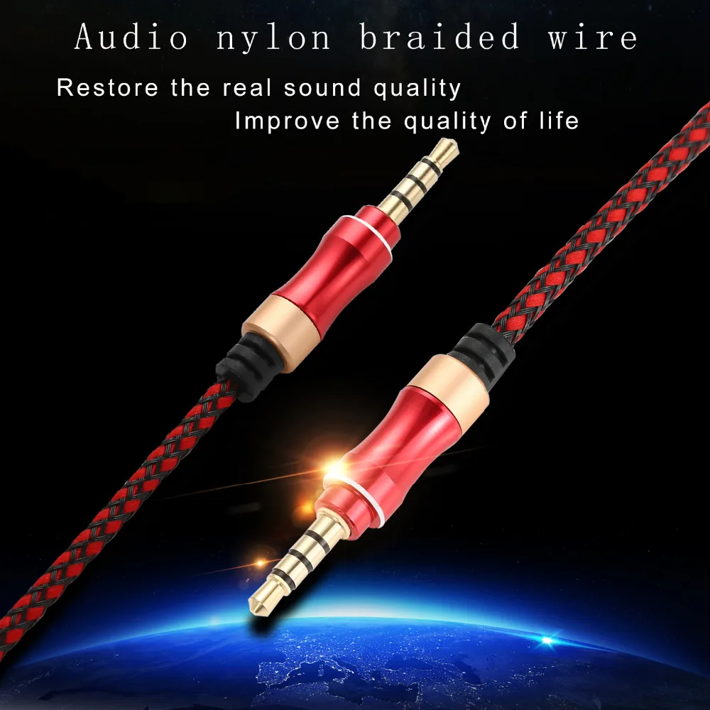 Aux кабель с микрофоном разъем 3 5 мм штекер аудиокабель для автомобиля iPhone MP3