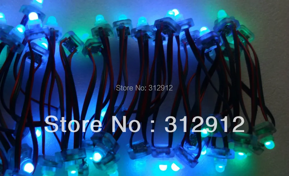 100 узлов вход постоянного тока WS2811 пиксельный узел номинал IP68 Красный зеленый