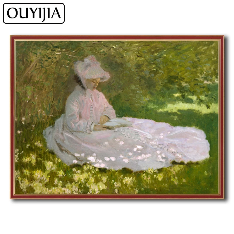 OUYIJIA Monet 5D DIY пейзаж Медвежья цветок масляная живопись Алмазная вышивка картина