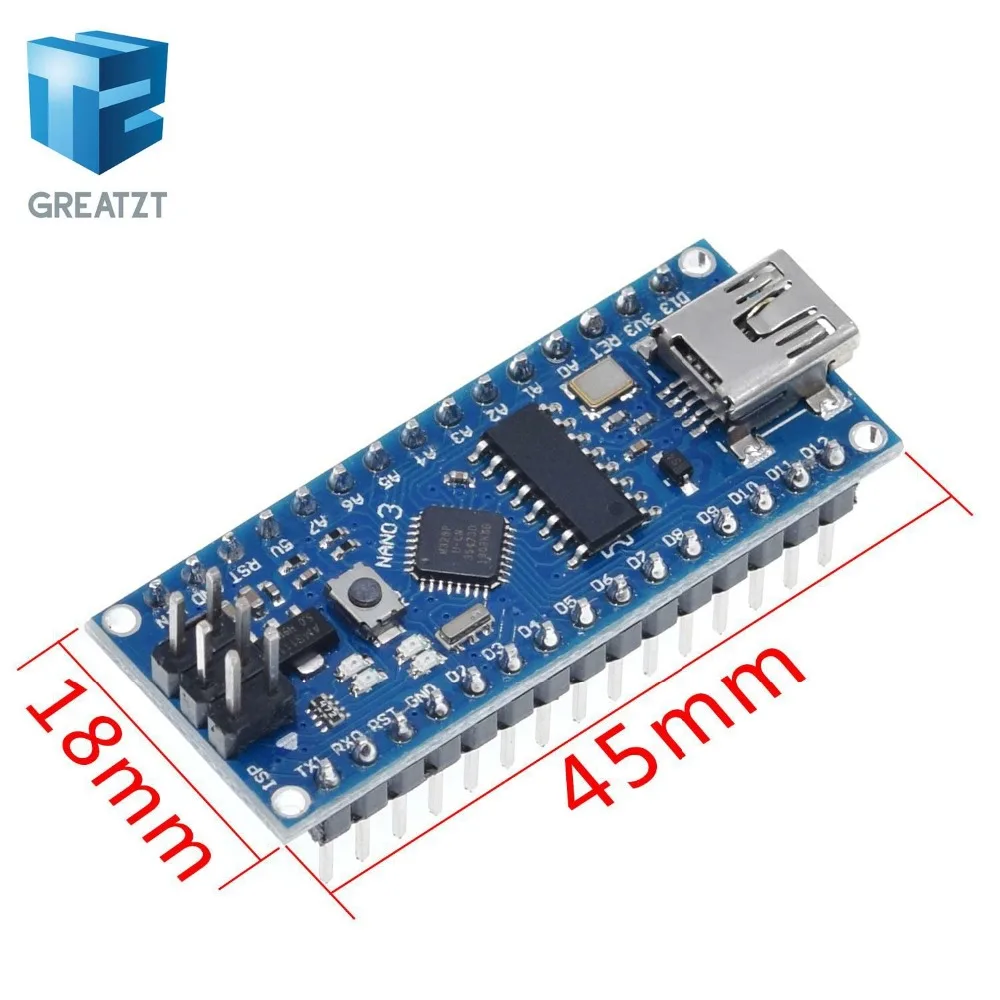 Контроллер GREATZT Nano 3,0 совместим с usb-драйвером arduino nano CH340 с кабелем NANO V3.0