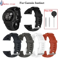 hero iand soft silicone 22mm watch band for garmin instinct strap wristband replacement bracelet for garmin instinct smart watch