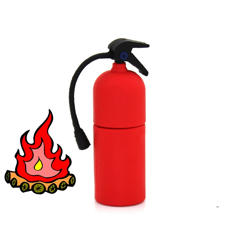 

PVC Cartoon Fire Extinguisher Pen Drive 128gb Usb 3.0 Flash Drive Flash Card Memory Stick 1TB 2TB Pendrive Usb Key Cle Usb 64gb