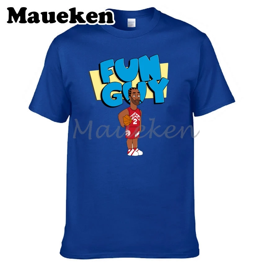 Мужская футболка The Fun Guy Kawhi Leonard 2 MVP одежда мужская с круглым вырезом W19052851|t shirt