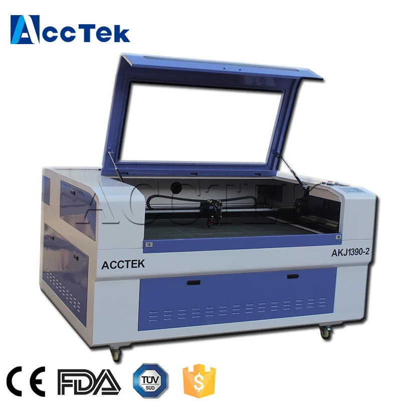 Лазерная машина лазер с двумя головками 80w 100w 130w 150w-1390 machine-60w kesim makinesi для продажи |